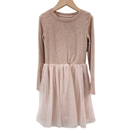 Cat & Jack - Pink Sweater Tulle Dress, 6/6X