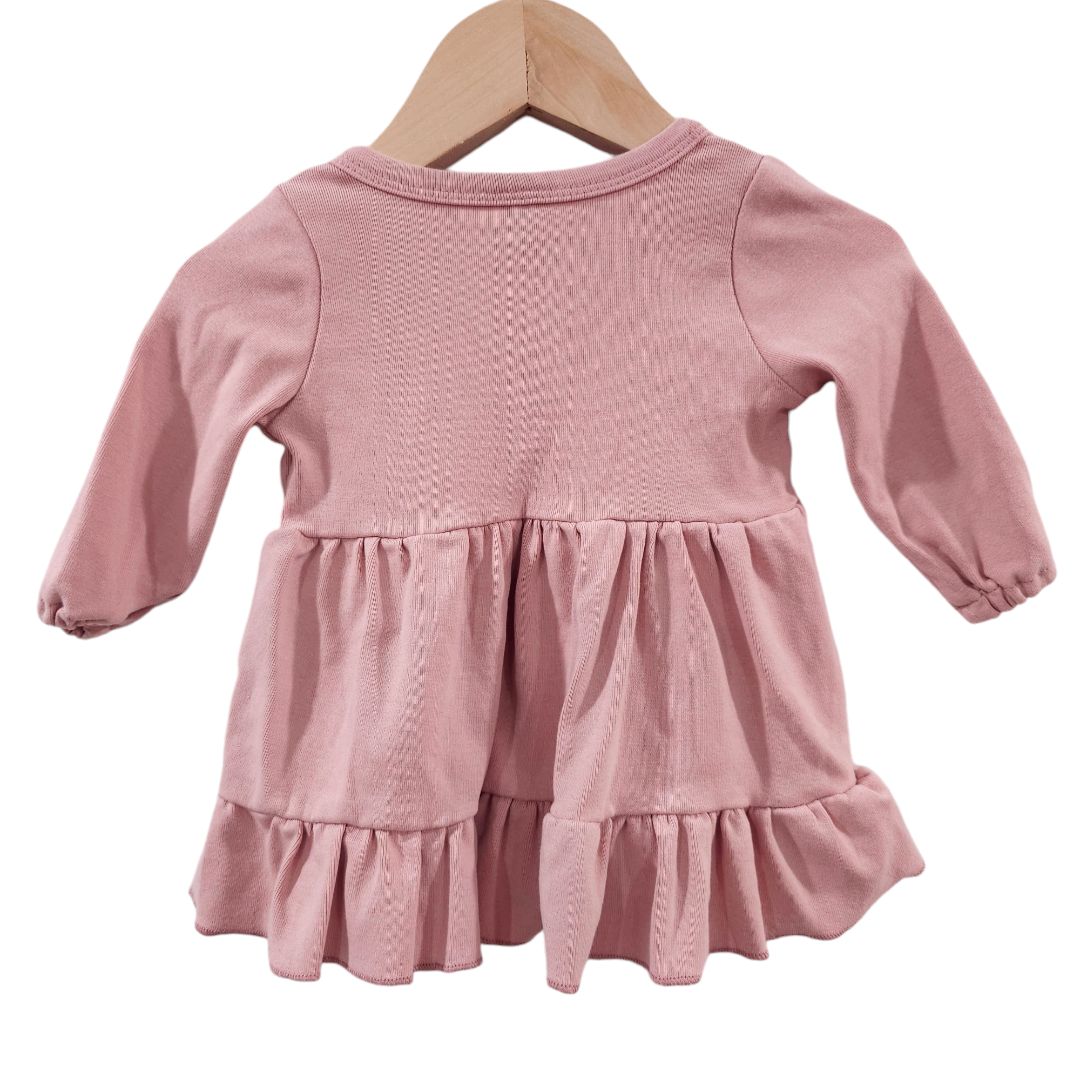 Little One Shop - Vestido rosa de manga larga, 3 m