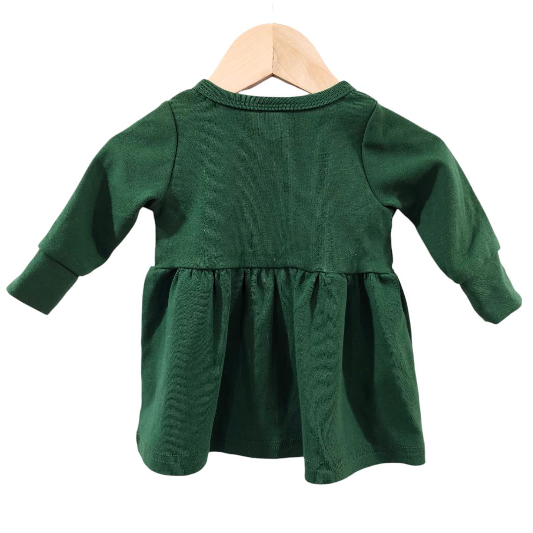 Little One Shop - Camisa de vestir con botones verde, 3 m