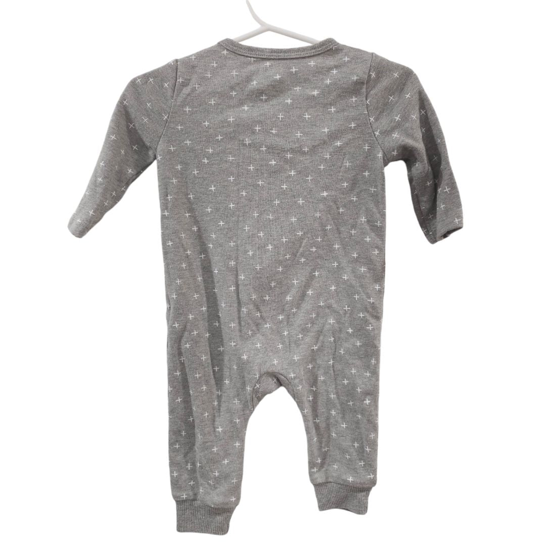 Cloud Island - Gray Pattern Footed Pajama, 3-6 m