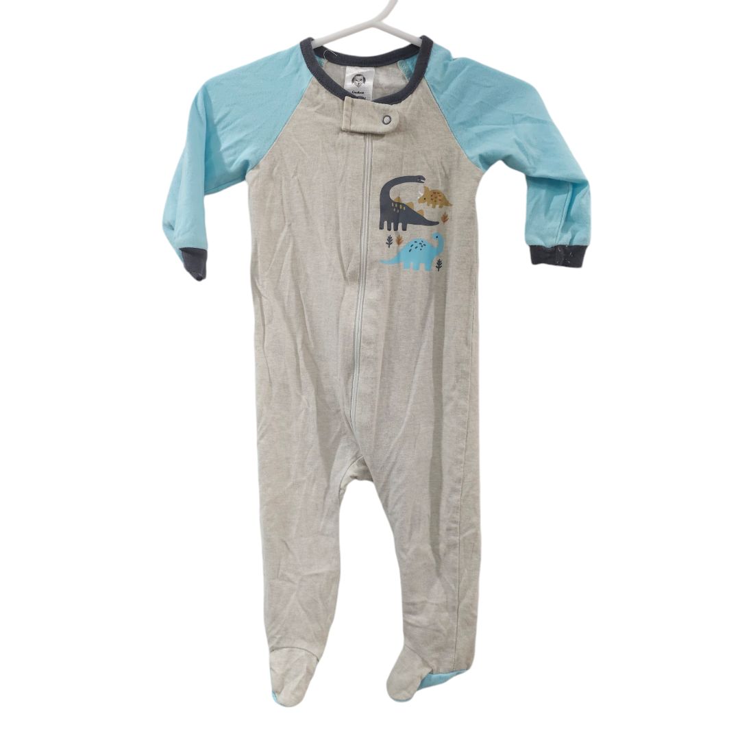 Gerber - Pijama con patas de dinosaurio azul, 3-6 m