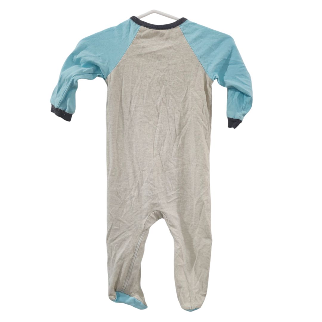 Gerber - Blue Dinosaur Footed Pajama, 3-6 m