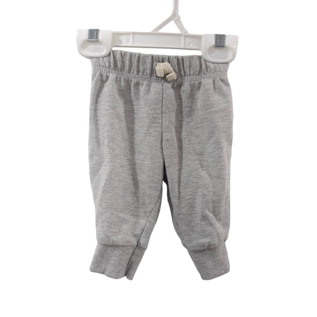 Carter's - Green Striped Shirt and Gray Pants Set, 3 m