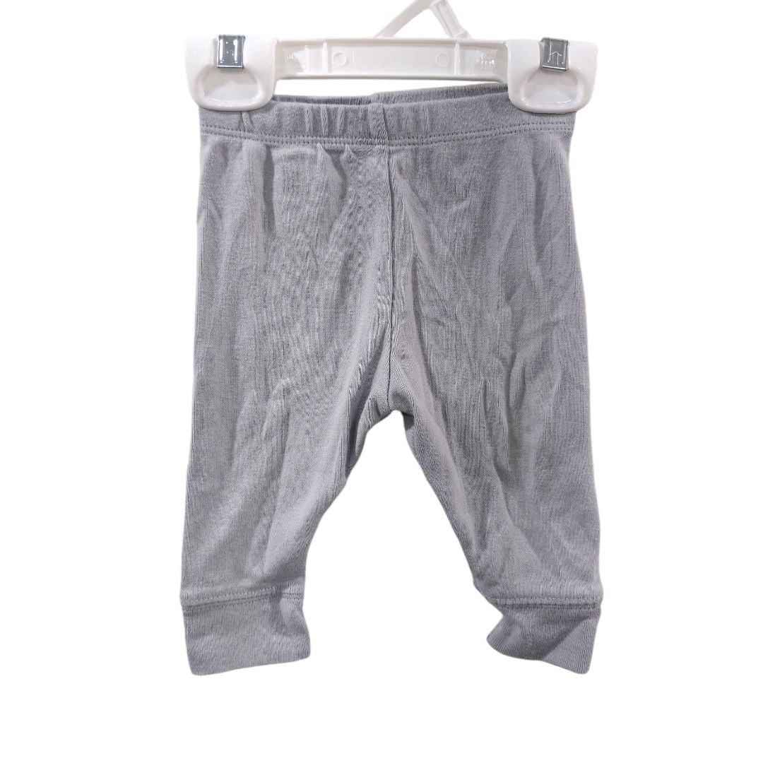 Cloud Island - Gray Zipper Long sleeve Shirt and Pants Set, 0-3 m