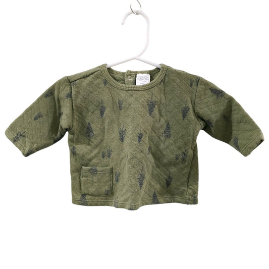 Grayson Collective - Green Pine Trees Quilted Shirt and Pants Set, 0-3 m