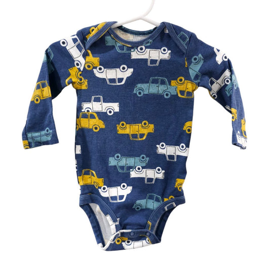 Carter's - Blue Cars Long Sleeve Onsie and Pants Set, 6 m