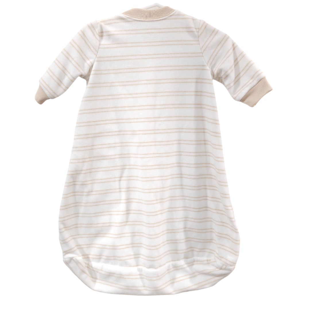 Carter's - Saco de dormir de forro polar de vaca con cremallera bidireccional en color beige para bebés de 0 a 3 meses