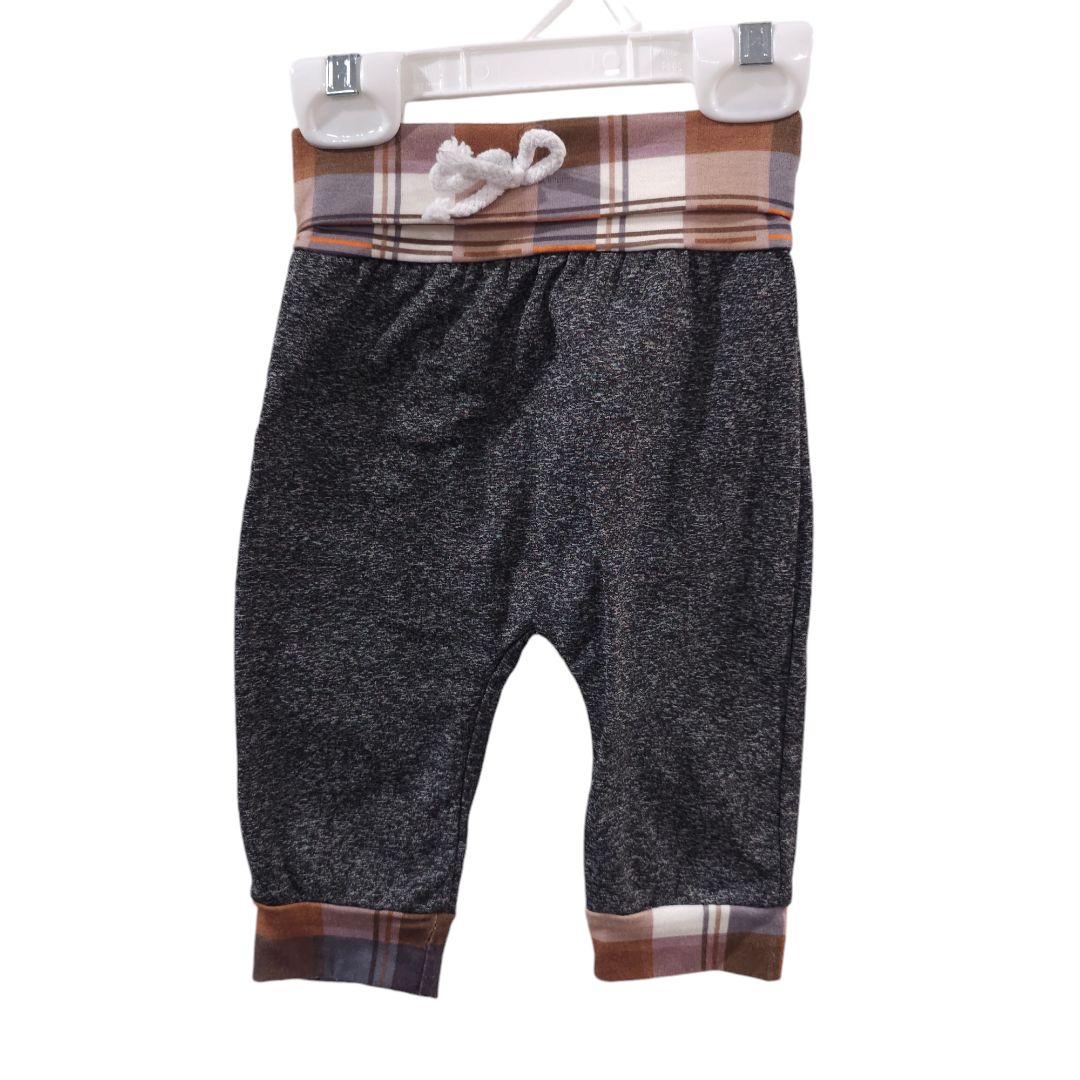 Plaid Pocket Hoodie and Pants Set