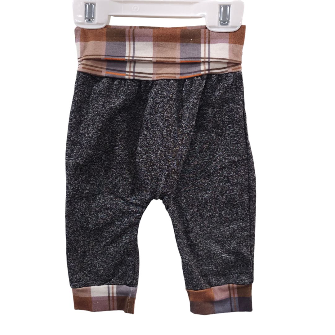 Plaid Pocket Hoodie and Pants Set