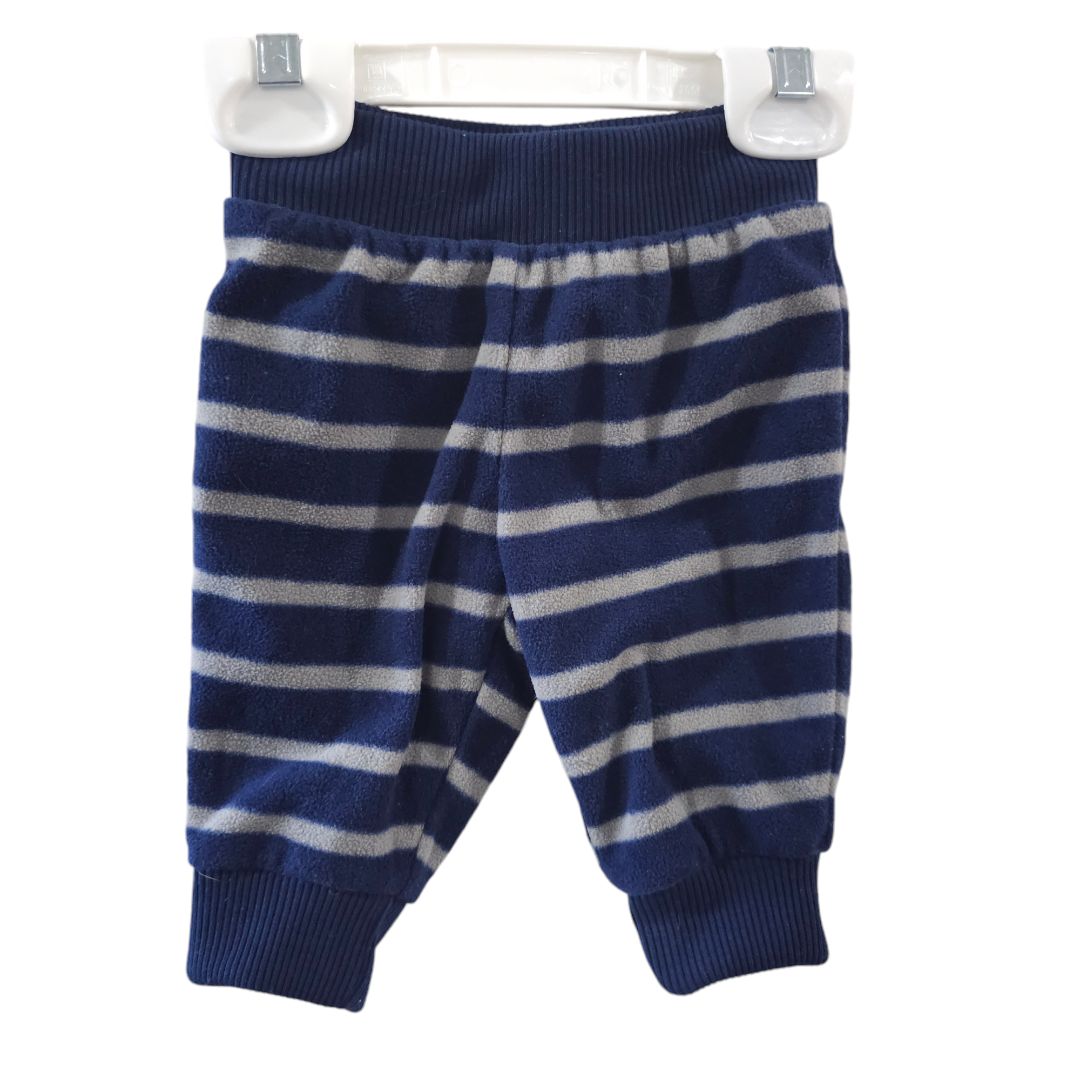 Carter's - Conjunto surtido de tres pantalones de polar sin cierres, de 0 a 3 meses