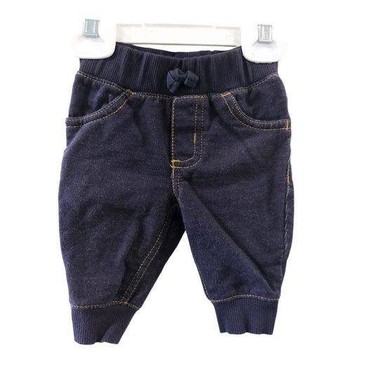 Carter's - Pantalones de mezclilla sintética azul sin cierres, 3 m