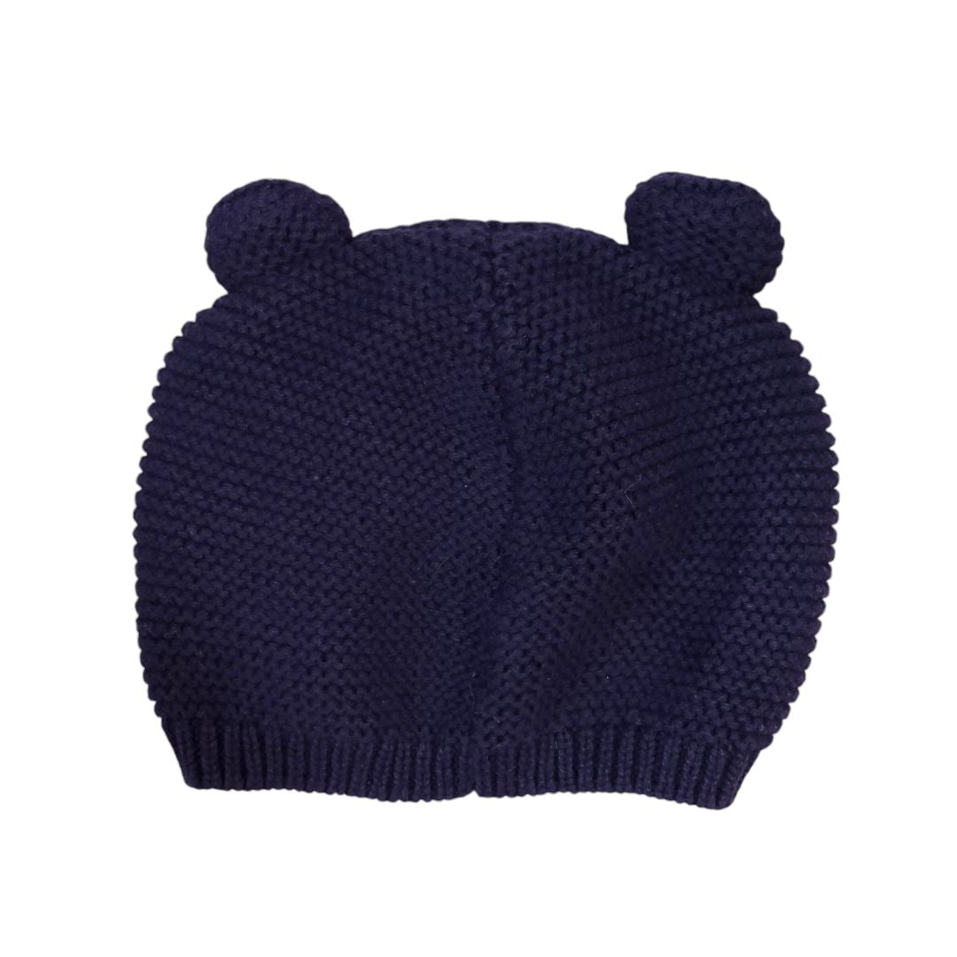 Gap - Gorro de liga con orejas de oso azul, 6-12 m