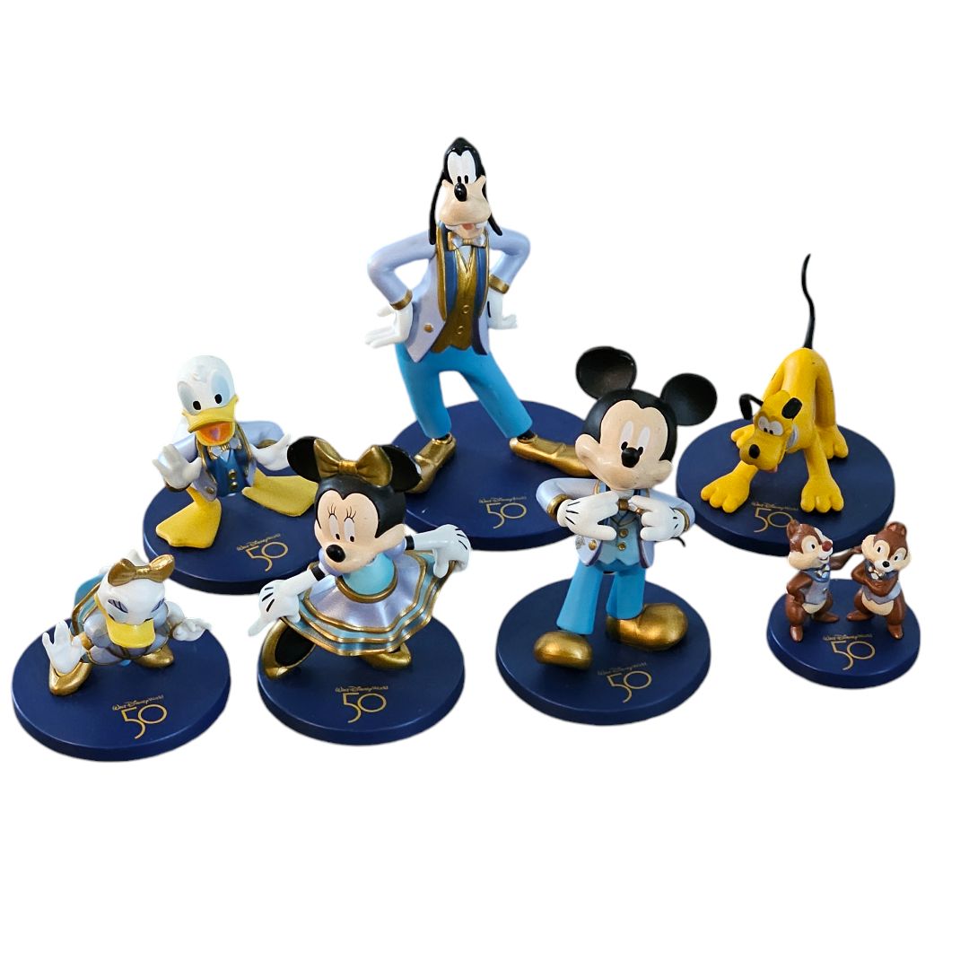 Disney - Set de figuras de Mickey Mouse y sus amigos del 50.º aniversario de Walt Disney World