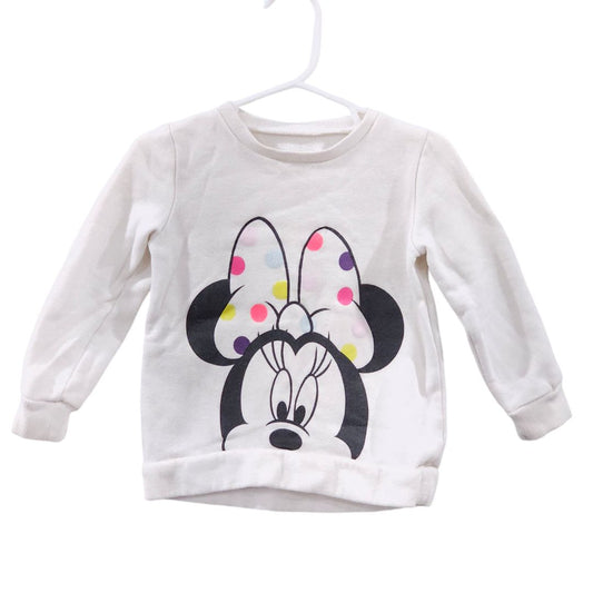 Sudadera polar Jumping Beans - Minnie Mouse de Disney en color blanco, 24 m