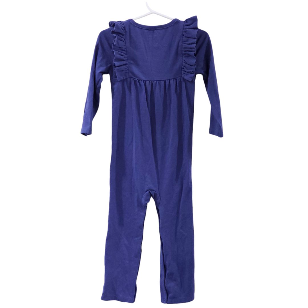 Cat & Jack - Blue Long Sleeve Ruffle Romper, 24 m