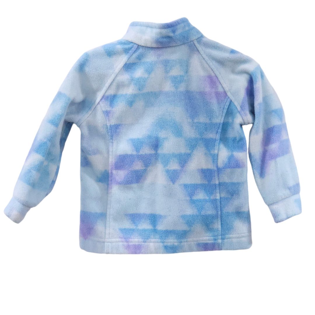 Columbia - Polar estampado Benton Springs II para niñas pequeñas, 2T, color azul