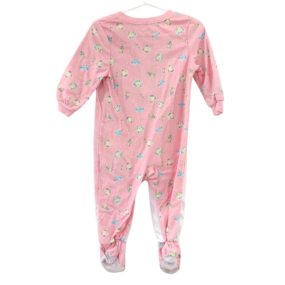 Disney - Pink Princesses Footed Pajama, 18 m