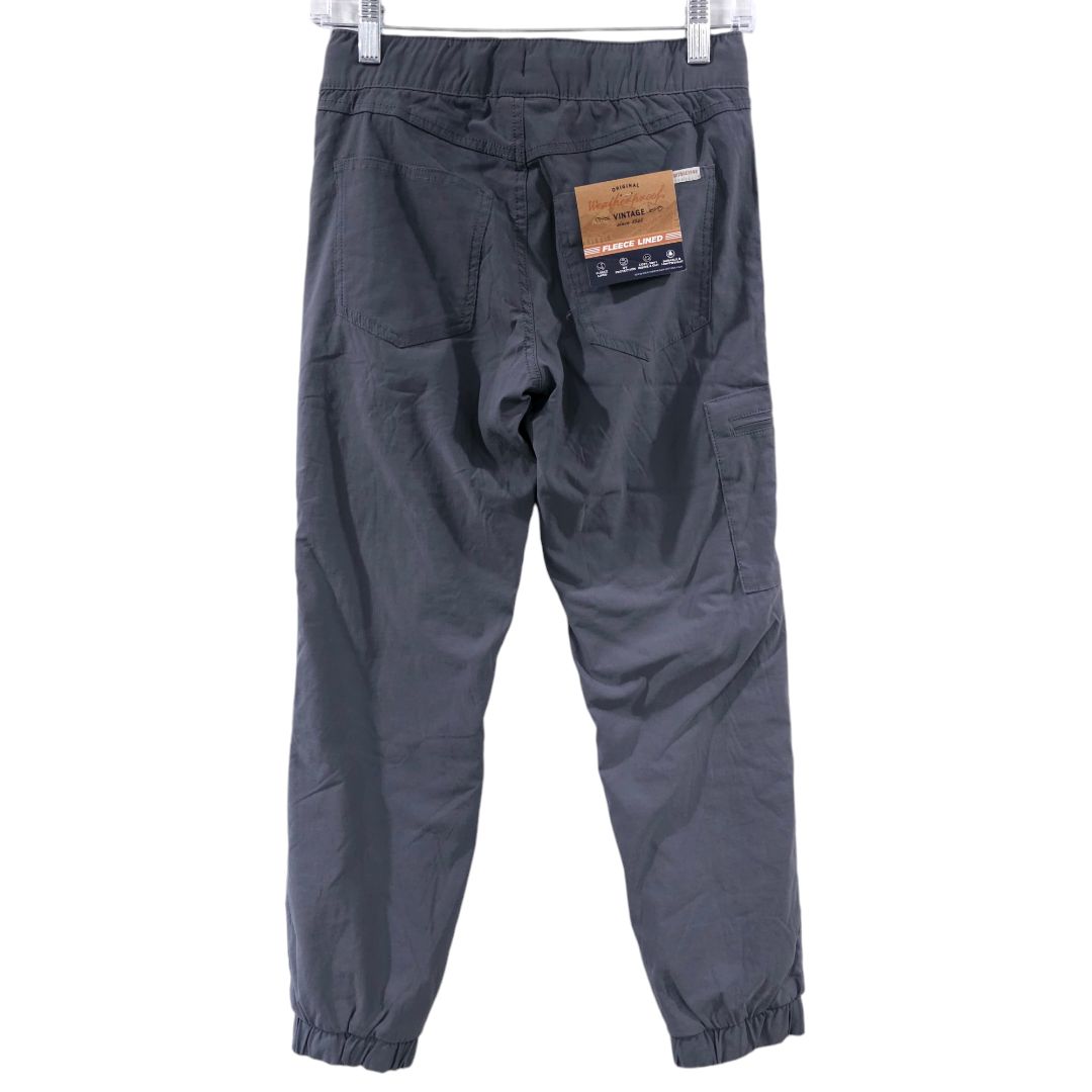 Pantalones impermeables con forro polar gris (nuevos), 10/12