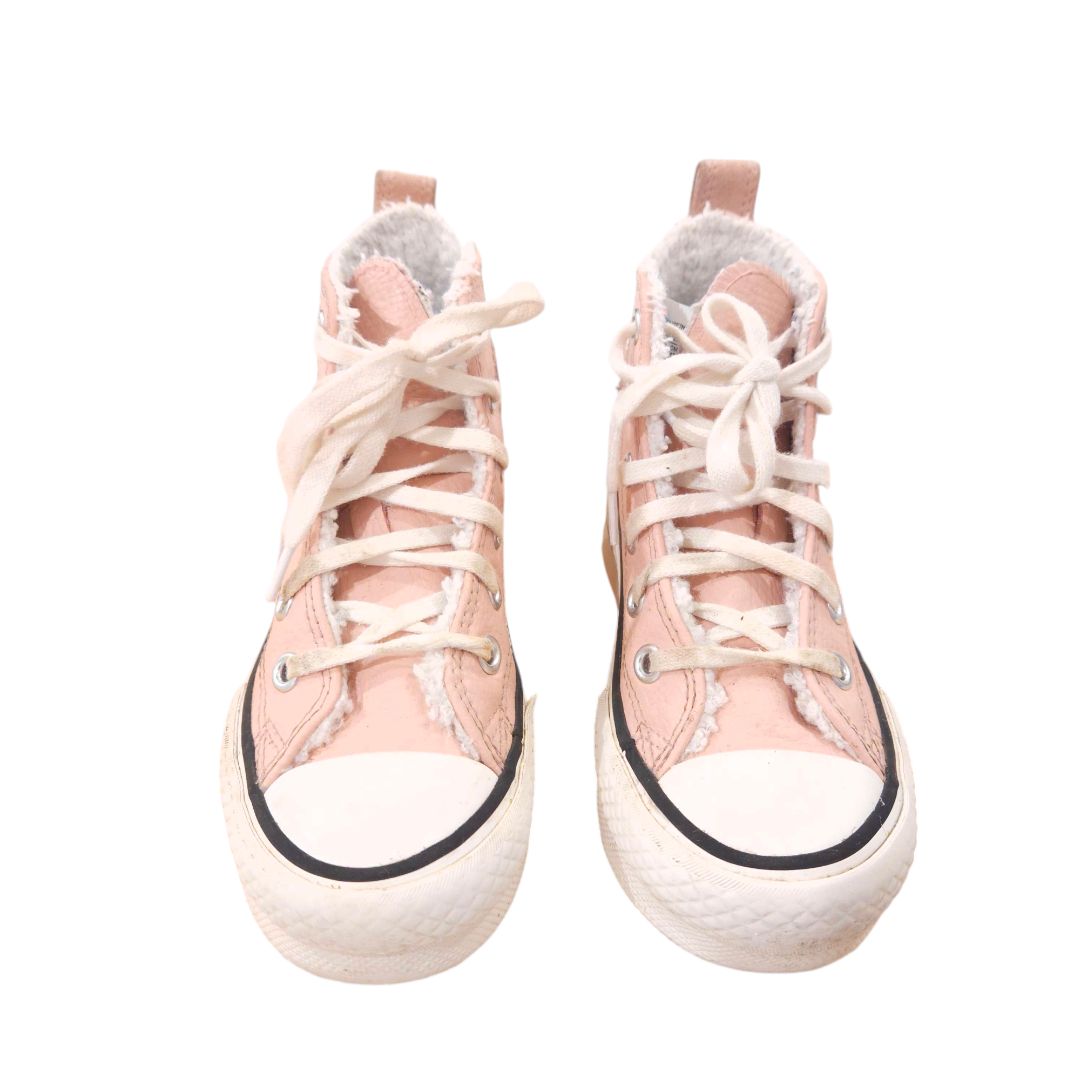 Converse - Chuck Taylor rosa con forro polar, 11