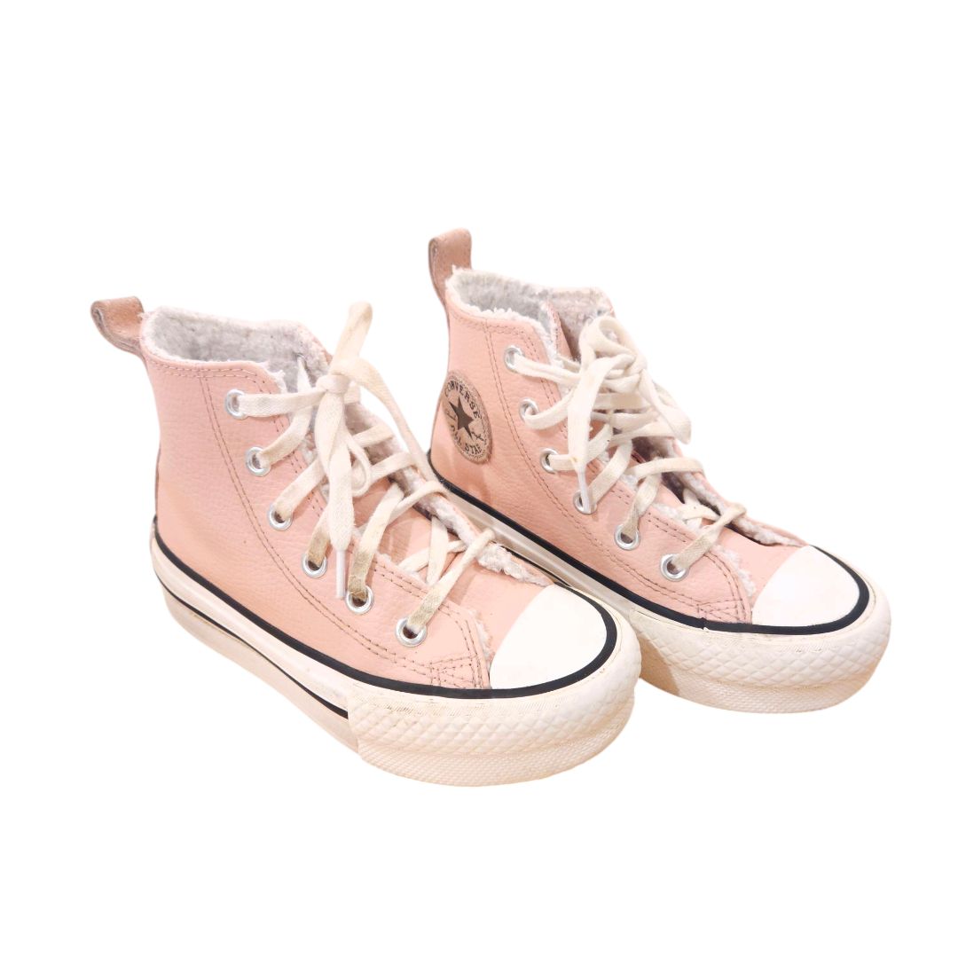 Converse - Chuck Taylor rosa con forro polar, 11