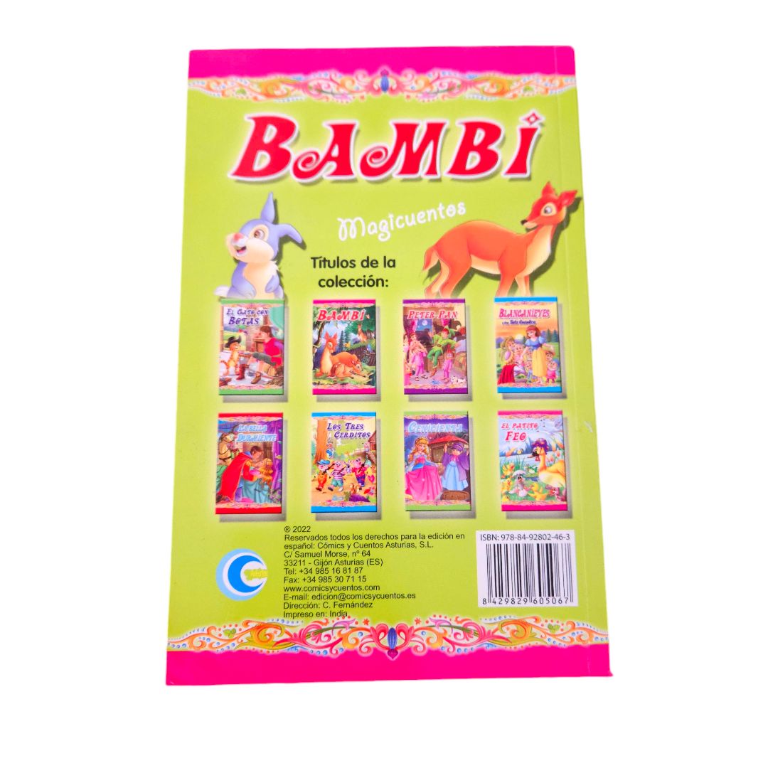 Libros de cuentos de hadas en español: El Gato con Botas y Bambi