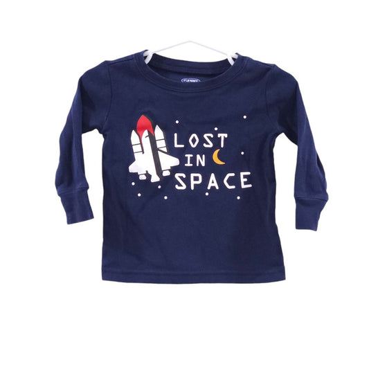 Pijama de dos piezas con diseño de nave espacial "Lost In Space" de Old Navy, azul, talla 12-18 m