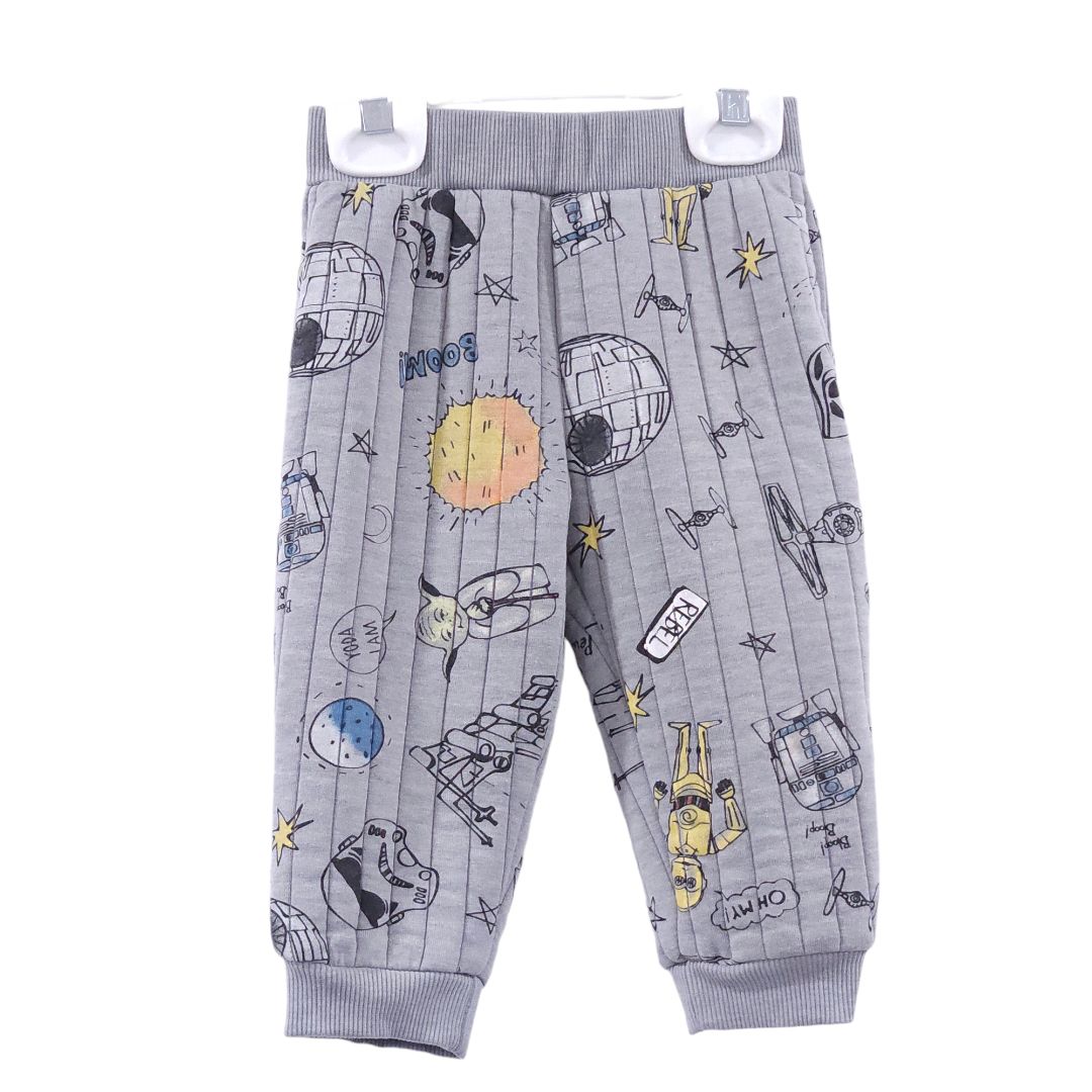 Star Wars - Conjunto de sudadera y pantalón acolchados de Star Wars en gris, 12 m