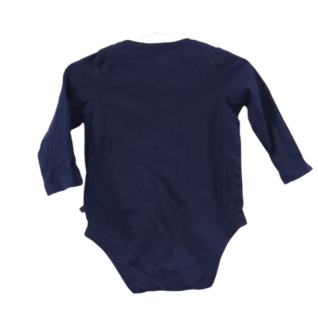 Baby Gap - Blue "This Guy Loves his Mom" Long Sleeve Bodysuit, 6-12 m