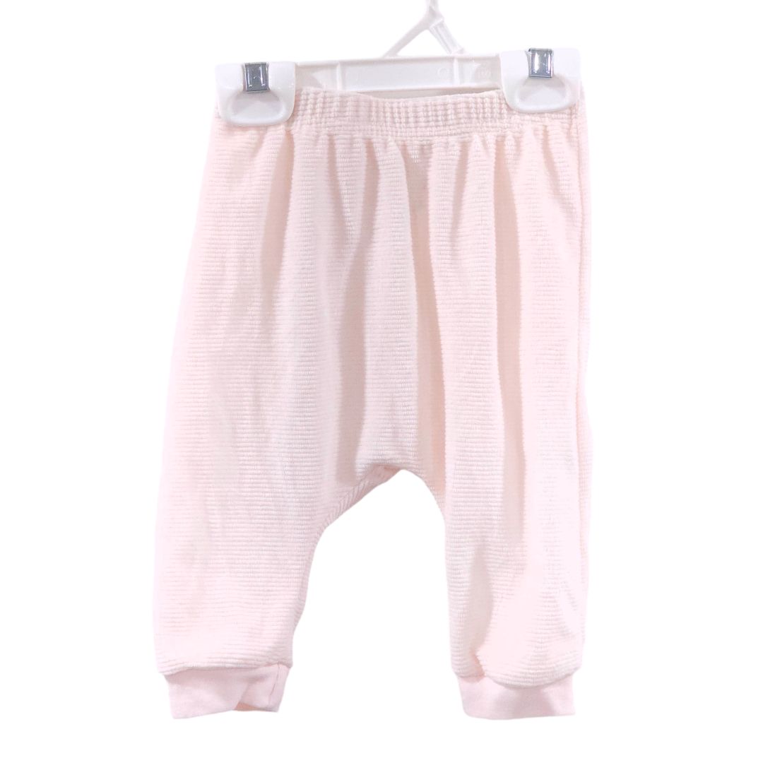 Le Top Bebe - Conjunto de body de manga larga y pantalón de polar en color rosa "Be Kind", 6-9 meses