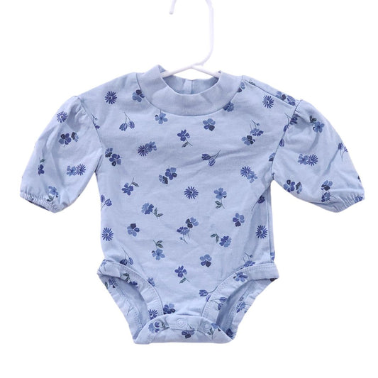 Carter's - Blue Flowers Bodysuit, Newborn