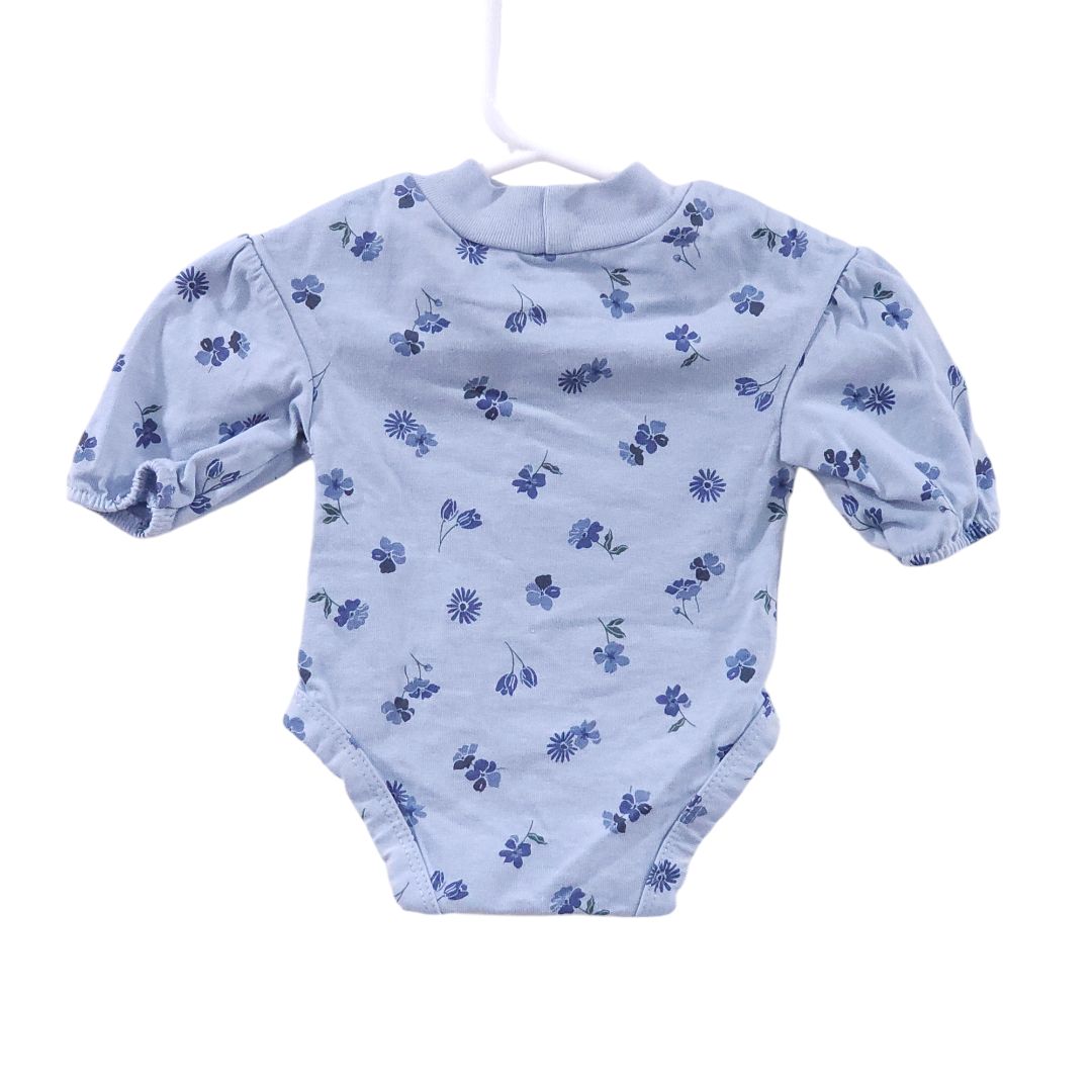 Carter's - Blue Flowers Bodysuit, Newborn