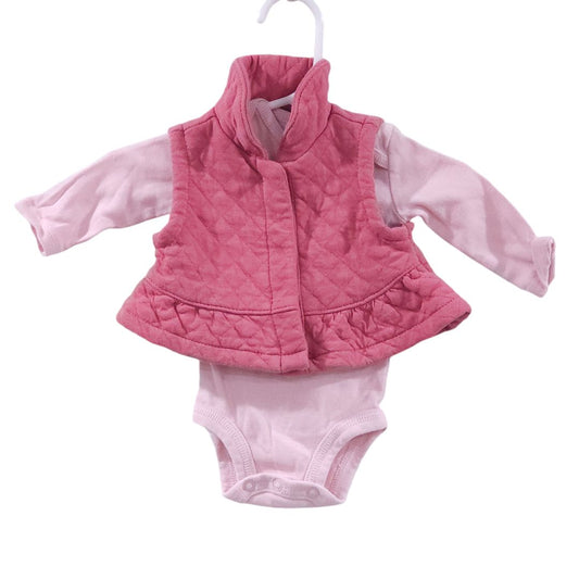 Carter's - Pink "Stole Your Heart" Long Sleeve and Pant Set, Newborn