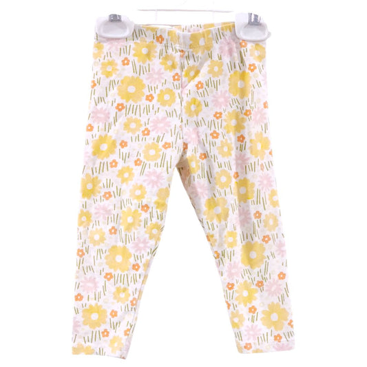 Leggings con estampado floral amarillo Cat &amp; Jack, 18 m