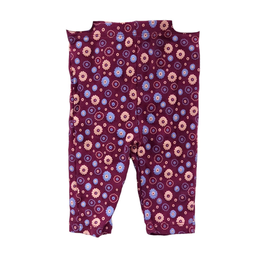 Little Me - Conjunto de pantalón y body de pana de manga larga con flores amarillas y rojas, 6 m