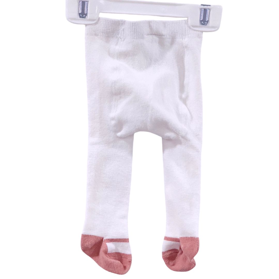 Carter's - White and Pink Baby Girl Warm Tights, 9 m