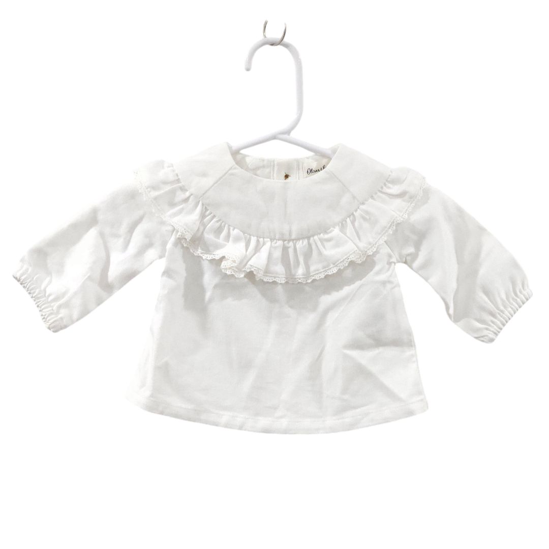 Oliver Rain - White Collar Blouse, Newborn