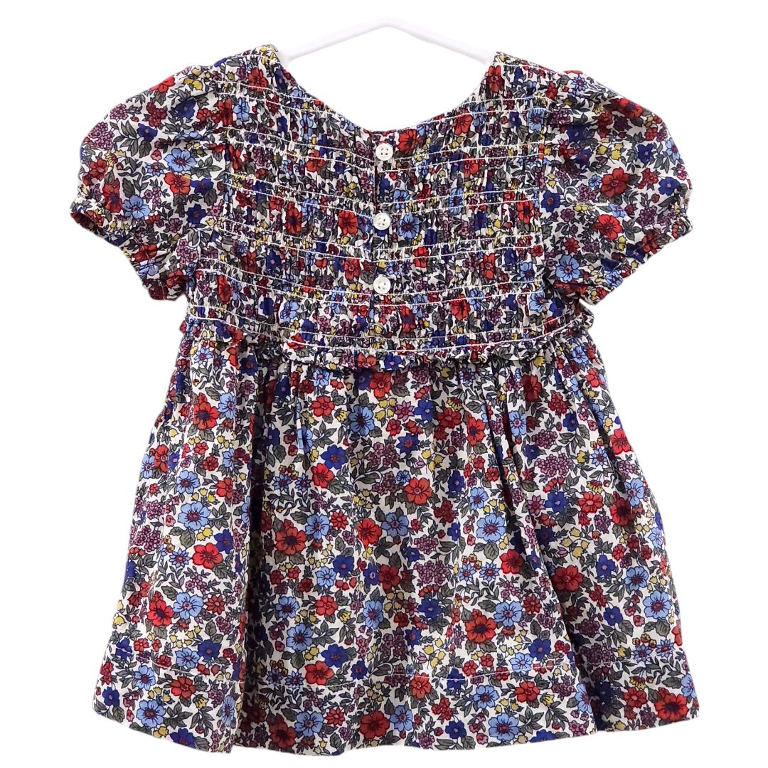 Baby Gap - Vestido y diadema con flores rojas, 3-6 meses