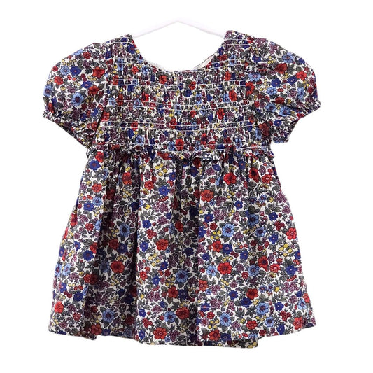 Baby Gap - Vestido y diadema con flores rojas, 3-6 meses