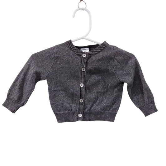 Carter's - Gray Glitter Button-up Cardigan, 3 m