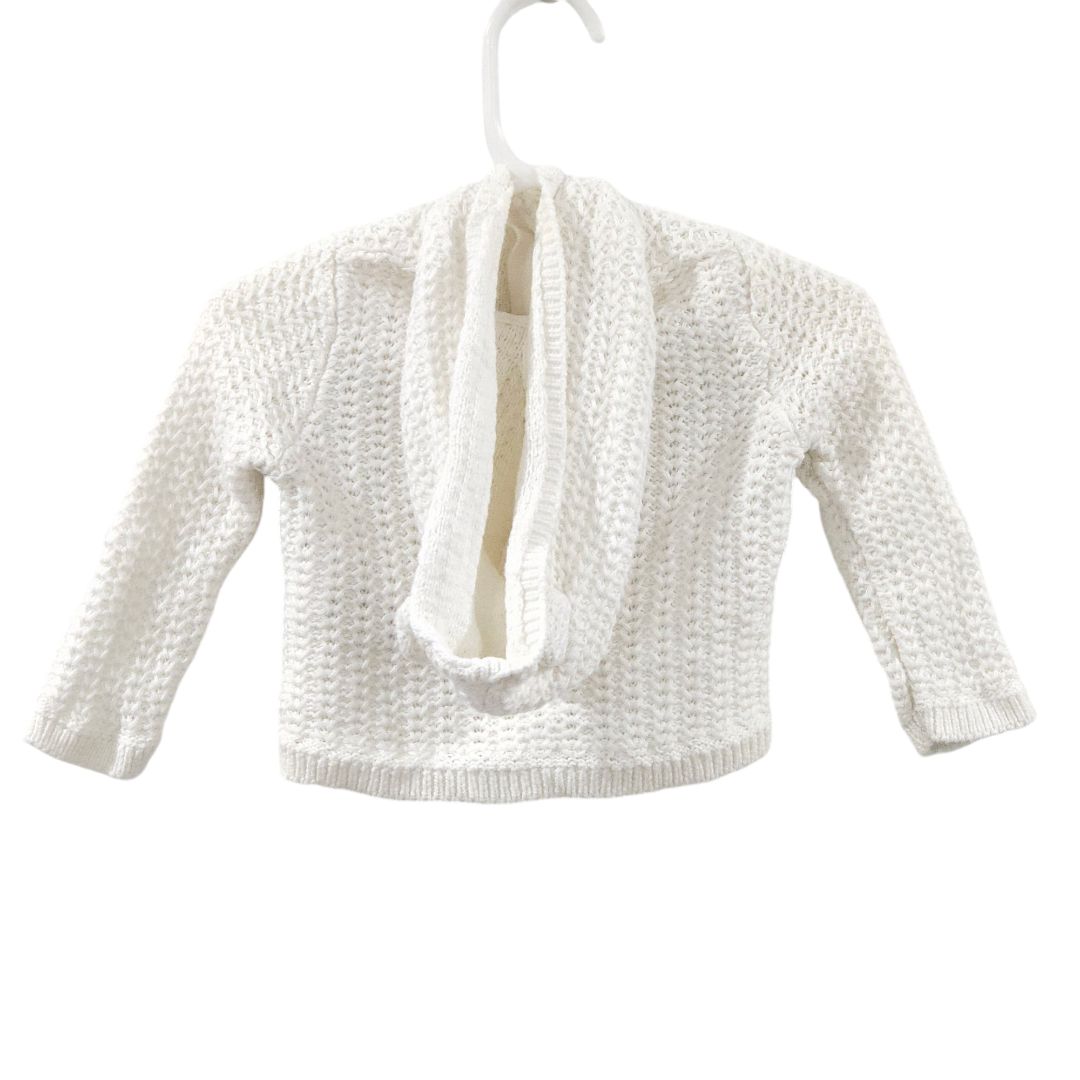 Tommy Bahama - White Knitted Sweater with Hoodie, 0-3 m