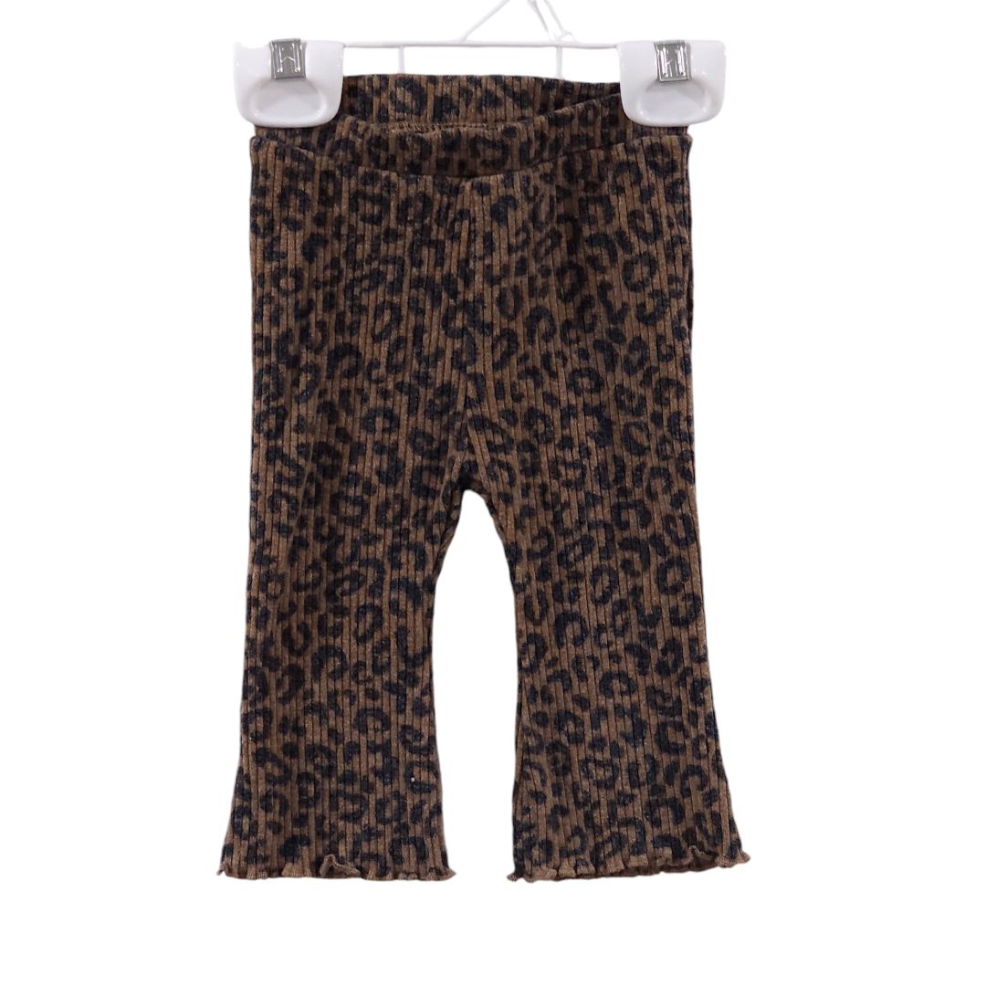 Old Navy - Conjunto de camisa y pantalón de manga larga con estampado de leopardo marrón, 3-6 meses