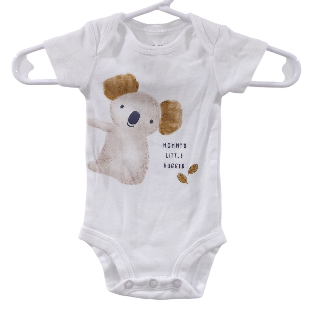 Child of Mine - White 3 Pack Koala Bodysuits, Preemie