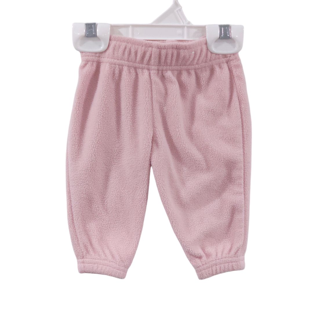 Garanimals - Body de reno de manga larga rosa y pantalones de polar, 0-3 m