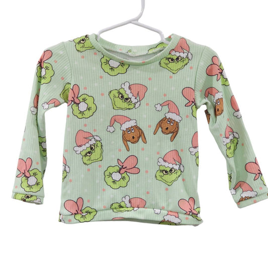 Green Two Piece The Grinch Pajama, 18 m