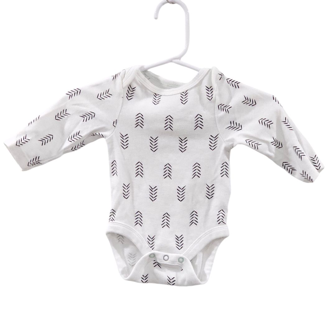 Cloud Island - Assorted Three Pack Boho Long Sleeve Onsies, Newborn