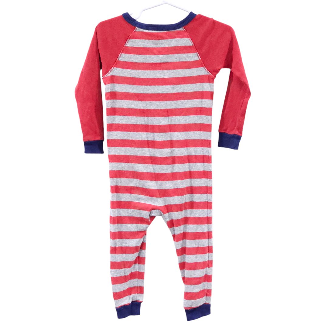 Carter's - Red Crab Stripes Zip-up Pajama, 24 m