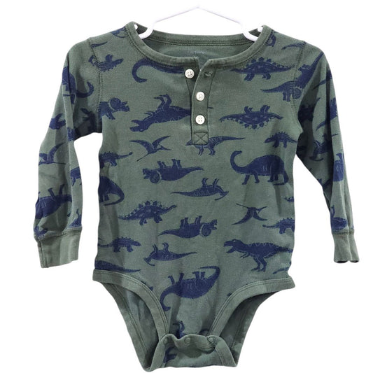 Carter's - Green Dinosaurs Long Sleeve Bodysuit and Pants Set, 18 m