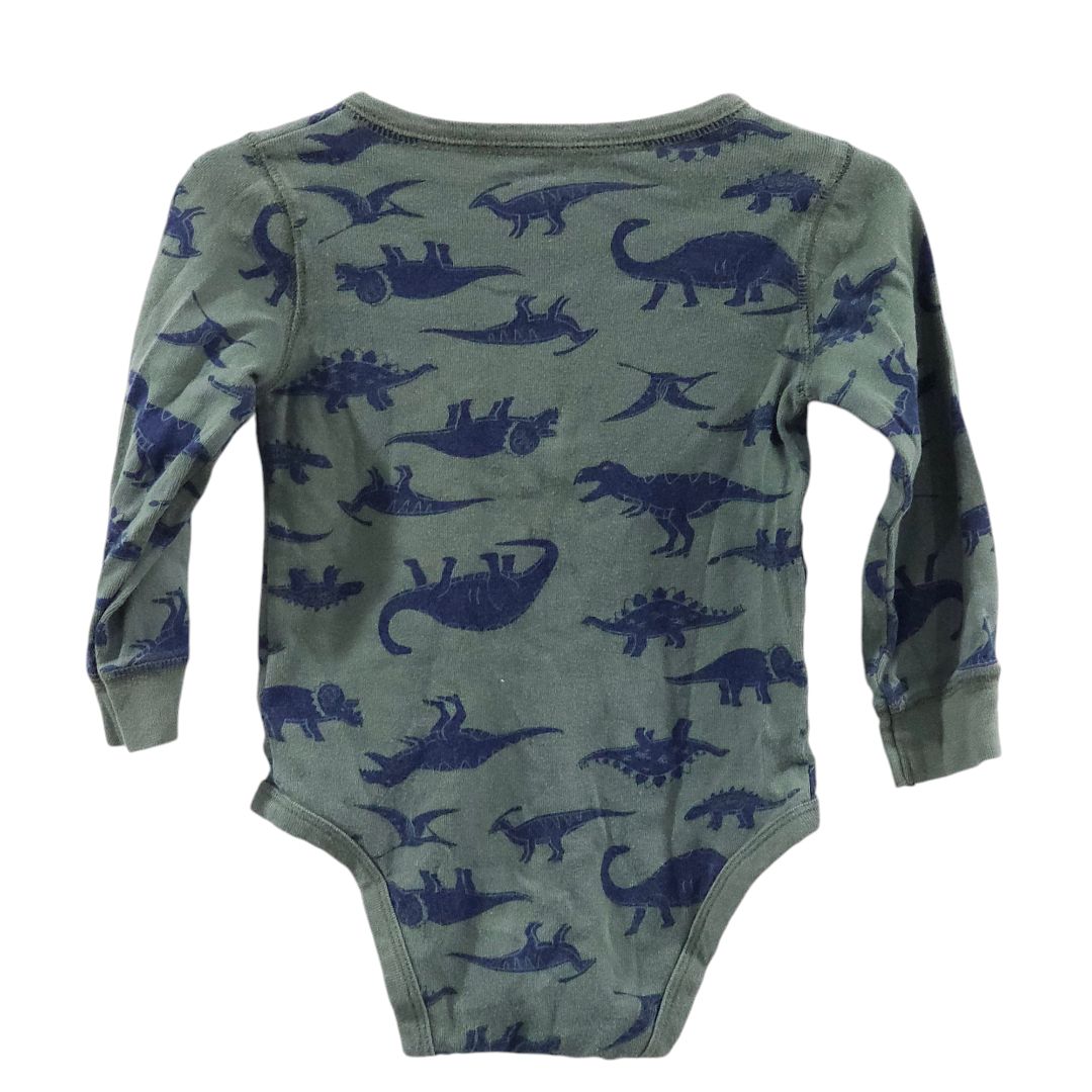 Carter's - Green Dinosaurs Long Sleeve Bodysuit and Pants Set, 18 m