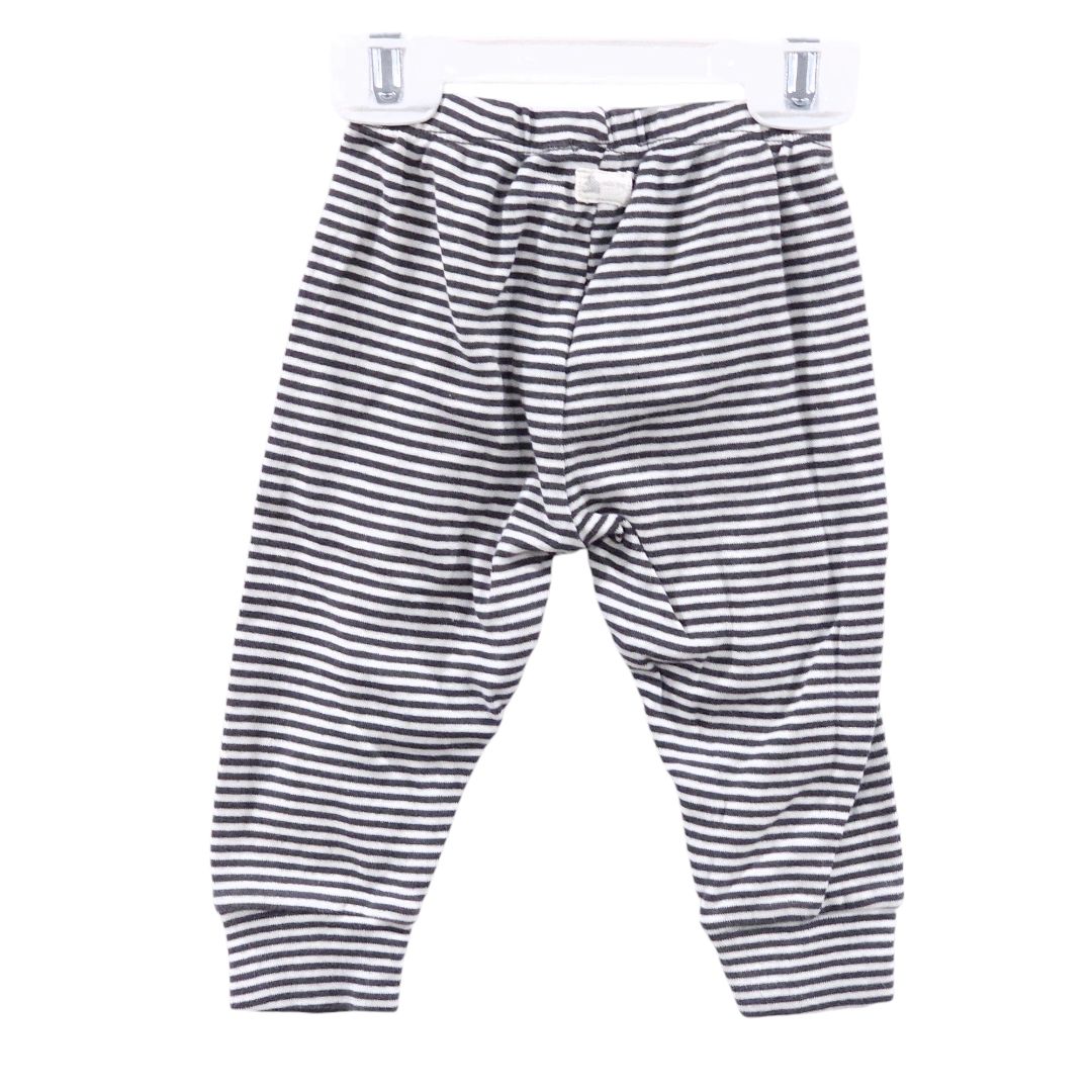 Pantalón deportivo Baby Gap de rayas grises, 12-18 m