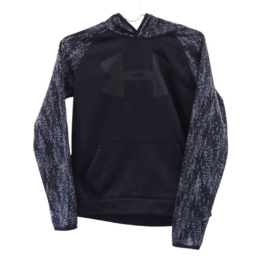 Under Armour - Black Fleece Sweatshirt with Hoodie, Large